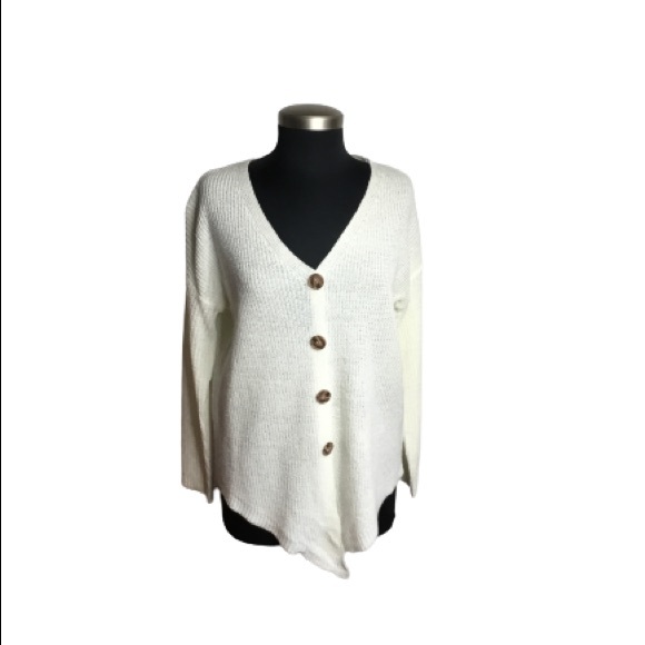 Debut Button Down Knit Sweater Size S/M - Picture 2 of 7